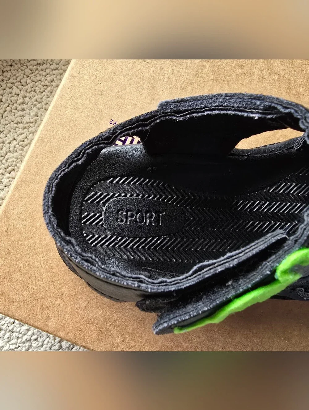 SPORT Kids Slip On With Velcro Ankle Strap